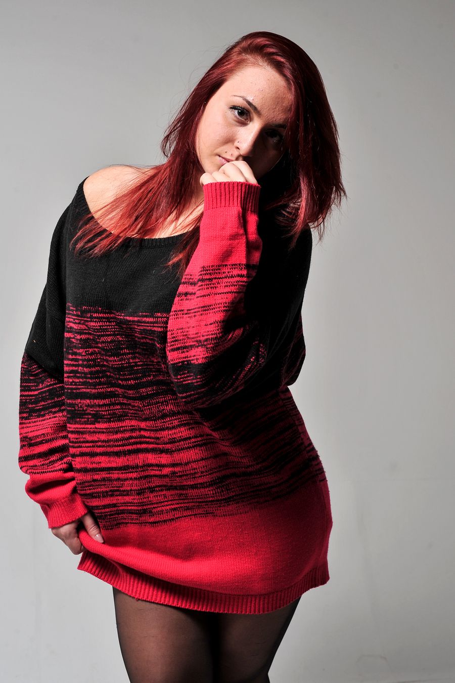 Rochie tricotată cu degrade